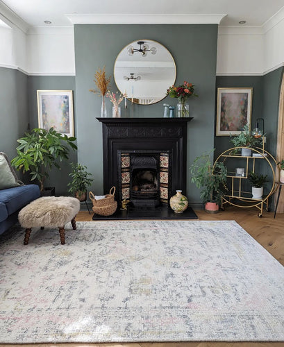 How to Style a Traditional Rug in a Modern Home