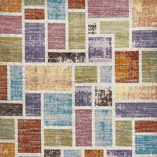 16th Avenue 37A Modern Super Soft Geometric Pink/Blue/Brown/Purple/Green/Multicolour Runner-Think Rugs-Rug Love - The Most Loved Rug Store