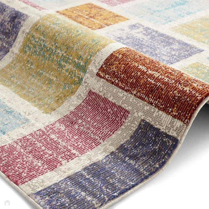 16th Avenue 37A Modern Super Soft Geometric Pink/Blue/Brown/Purple/Green/Multicolour Runner-Think Rugs-Rug Love - The Most Loved Rug Store