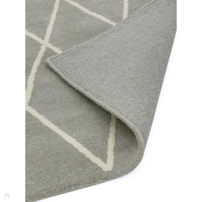 Albany Diamond Modern Geometric Hand-Woven Wool Grey Silver/Cream Rug-Asiatic Carpets-Rug Love - The Most Loved Rug Store