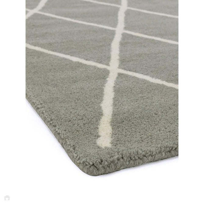 Albany Diamond Modern Geometric Hand-Woven Wool Grey Silver/Cream Rug-Asiatic Carpets-Rug Love - The Most Loved Rug Store