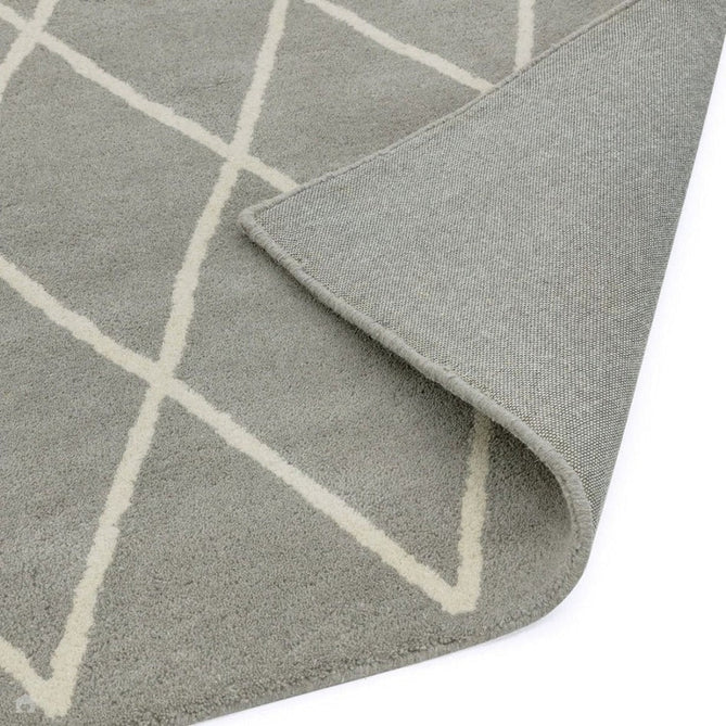 Albany Diamond Modern Geometric Hand-Woven Wool Grey Silver/Cream Rug-Asiatic Carpets-Rug Love - The Most Loved Rug Store