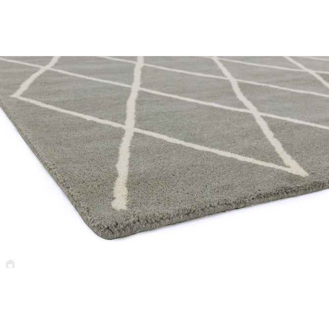 Albany Diamond Modern Geometric Hand-Woven Wool Grey Silver/Cream Rug-Asiatic Carpets-Rug Love - The Most Loved Rug Store