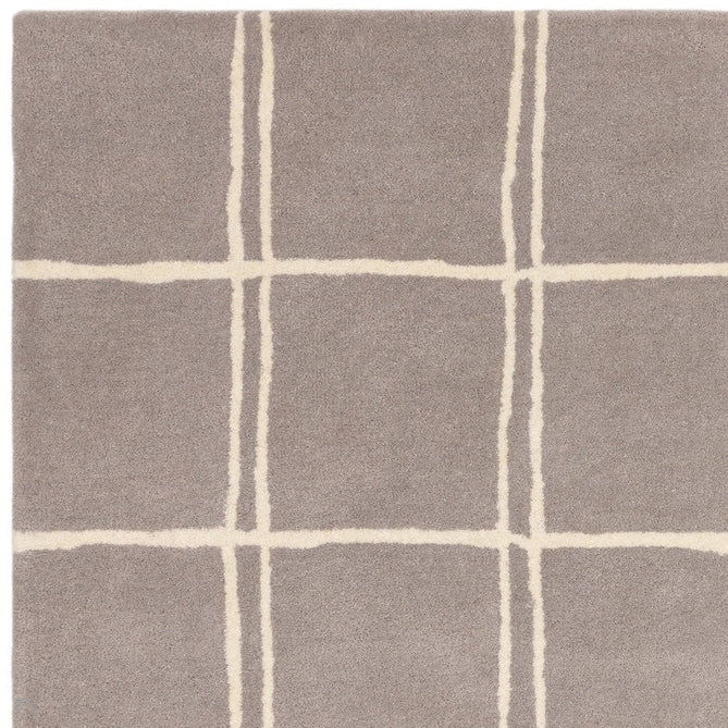 Albany Grid Modern Geometric Hand-Woven Wool Silver/Cream Rug-Asiatic Carpets-Rug Love - The Most Loved Rug Store