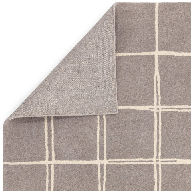 Albany Grid Modern Geometric Hand-Woven Wool Silver/Cream Rug-Asiatic Carpets-Rug Love - The Most Loved Rug Store