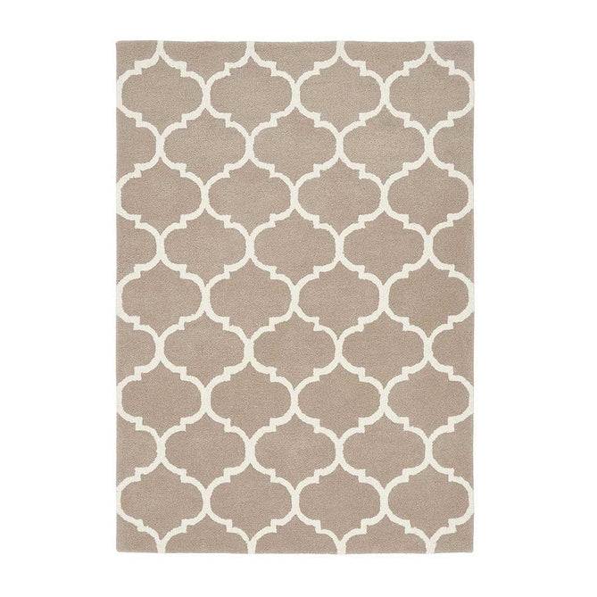 Albany Ogee Modern Geometric Hand-Woven Wool Camel Rug-Asiatic Carpets-Rug Love - The Most Loved Rug Store