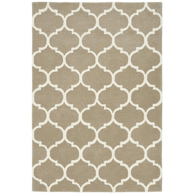 Albany Ogee Modern Geometric Hand-Woven Wool Camel Rug-Asiatic Carpets-Rug Love - The Most Loved Rug Store