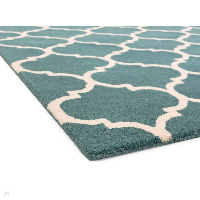 Albany Ogee Modern Geometric Hand-Woven Wool Duck Egg Rug-Asiatic Carpets-Rug Love - The Most Loved Rug Store