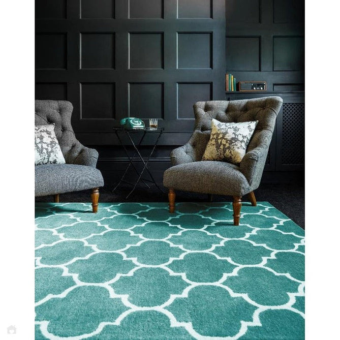 Albany Ogee Modern Geometric Hand-Woven Wool Duck Egg Rug-Asiatic Carpets-Rug Love - The Most Loved Rug Store