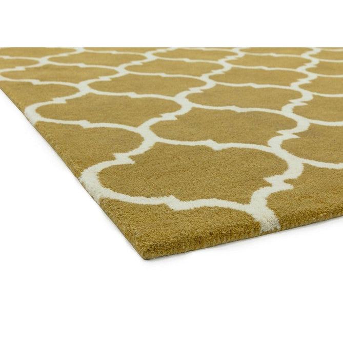 Albany Ogee Modern Geometric Hand-Woven Wool Ochre Rug-Asiatic Carpets-Rug Love - The Most Loved Rug Store