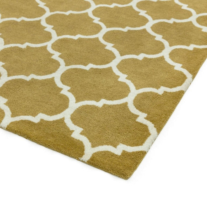 Albany Ogee Modern Geometric Hand-Woven Wool Ochre Rug-Asiatic Carpets-Rug Love - The Most Loved Rug Store