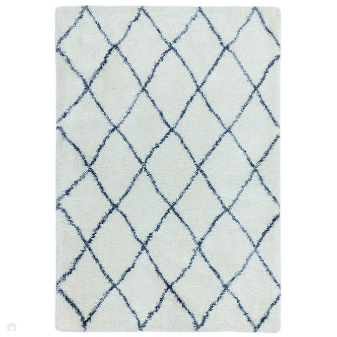 Alto AL03 Modern Moroccan Berber Soft Plush Boho Shaggy Cream/Blue Rug 200 x 290 cm-Shop Returns-Rug Love - The Most Loved Rug Store