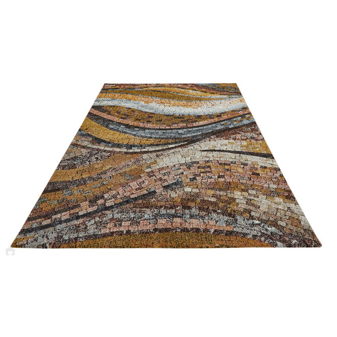 Amara AMA105 Modern Abstract Marbled Granite Stone High-Density Soft-Touch Polyester Bronze Rug-Concept Looms-Rug Love - The Most Loved Rug Store