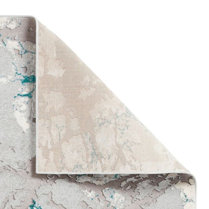 Apollo 2677 Modern Abstract Distressed Marble Metallic Shimmer High-Density Textured Flat Pile Grey/Green/Cream Rug-Think Rugs-Rug Love - The Most Loved Rug Store