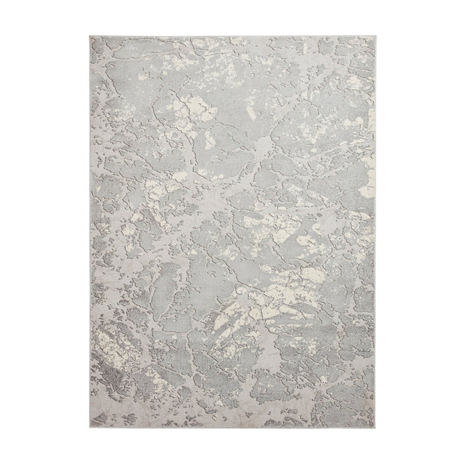 Apollo 2677 Modern Abstract Distressed Marble Metallic Shimmer High-Density Textured Flat Pile Grey/Silver/Ivory Rug-Think Rugs-Rug Love - The Most Loved Rug Store