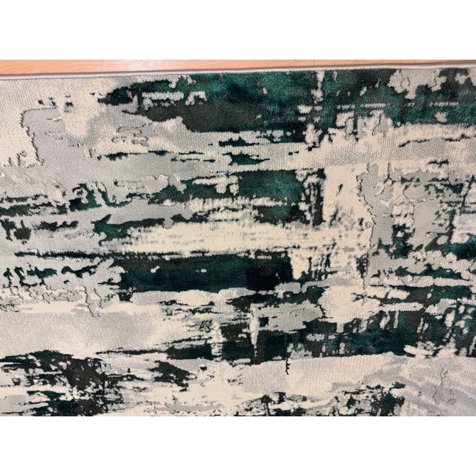 Apollo GR579 Modern Abstract Distressed Metallic Shimmer High-Density Textured Flat Pile Grey/Green/Cream Rug-Think Rugs-Rug Love - The Most Loved Rug Store