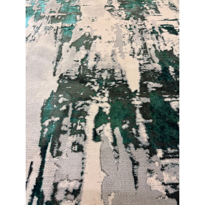 Apollo GR579 Modern Abstract Distressed Metallic Shimmer High-Density Textured Flat Pile Grey/Green/Cream Rug-Think Rugs-Rug Love - The Most Loved Rug Store