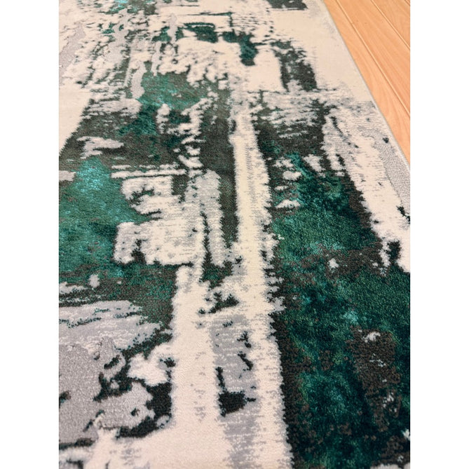 Apollo GR579 Modern Abstract Distressed Metallic Shimmer High-Density Textured Flat Pile Grey/Green/Cream Rug-Think Rugs-Rug Love - The Most Loved Rug Store