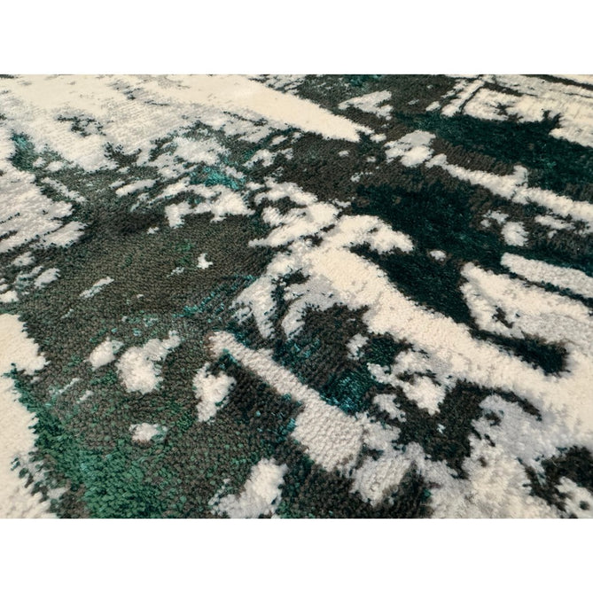 Apollo GR579 Modern Abstract Distressed Metallic Shimmer High-Density Textured Flat Pile Grey/Green/Cream Rug-Think Rugs-Rug Love - The Most Loved Rug Store