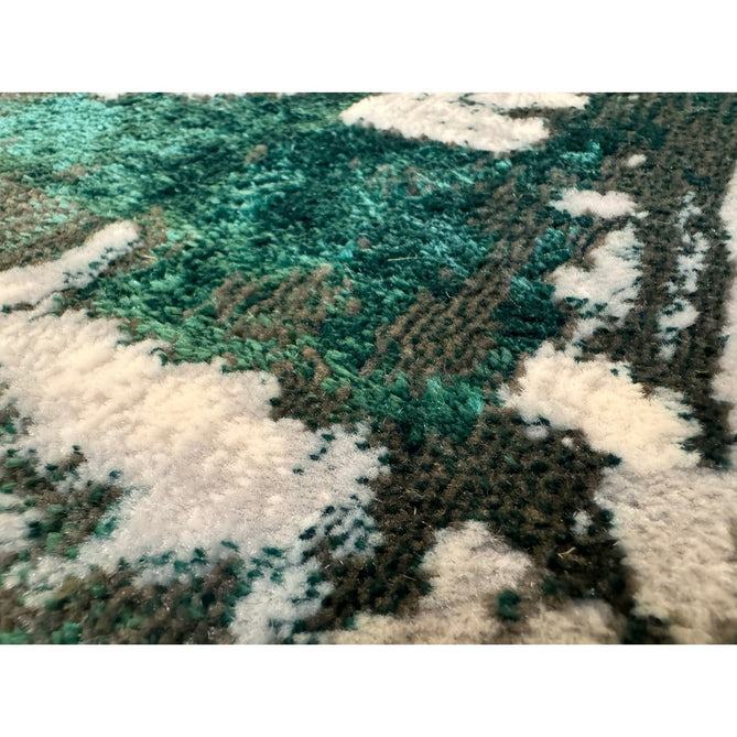 Apollo GR579 Modern Abstract Distressed Metallic Shimmer High-Density Textured Flat Pile Grey/Green/Cream Rug-Think Rugs-Rug Love - The Most Loved Rug Store