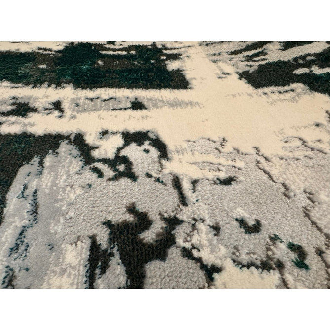 Apollo GR579 Modern Abstract Distressed Metallic Shimmer High-Density Textured Flat Pile Grey/Green/Cream Rug-Think Rugs-Rug Love - The Most Loved Rug Store