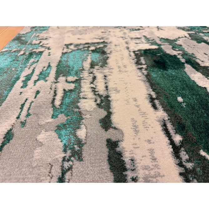 Apollo GR579 Modern Abstract Distressed Metallic Shimmer High-Density Textured Flat Pile Grey/Green/Cream Rug-Think Rugs-Rug Love - The Most Loved Rug Store