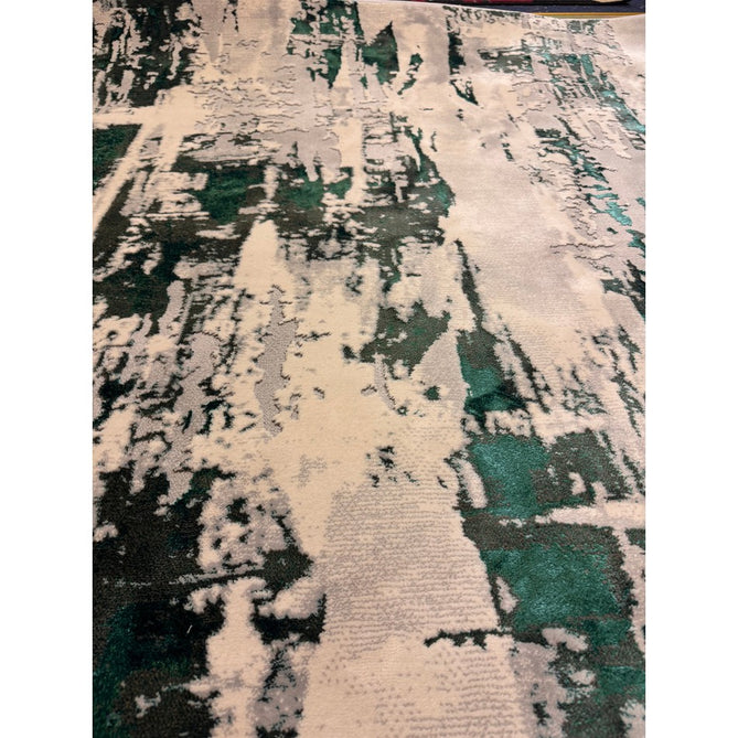 Apollo GR579 Modern Abstract Distressed Metallic Shimmer High-Density Textured Flat Pile Grey/Green/Cream Rug-Think Rugs-Rug Love - The Most Loved Rug Store