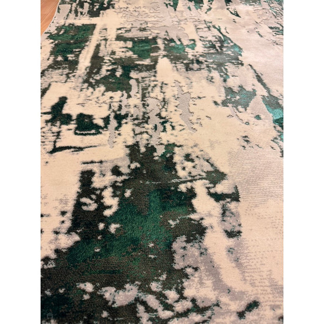 Apollo GR579 Modern Abstract Distressed Metallic Shimmer High-Density Textured Flat Pile Grey/Green/Cream Rug-Think Rugs-Rug Love - The Most Loved Rug Store