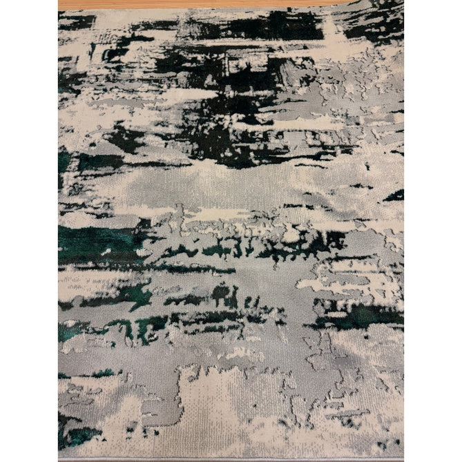 Apollo GR579 Modern Abstract Distressed Metallic Shimmer High-Density Textured Flat Pile Grey/Green/Cream Rug-Think Rugs-Rug Love - The Most Loved Rug Store