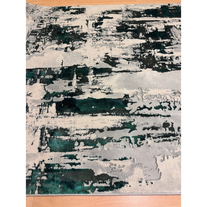 Apollo GR579 Modern Abstract Distressed Metallic Shimmer High-Density Textured Flat Pile Grey/Green/Cream Rug-Think Rugs-Rug Love - The Most Loved Rug Store