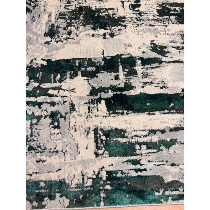 Apollo GR579 Modern Abstract Distressed Metallic Shimmer High-Density Textured Flat Pile Grey/Green/Cream Rug-Think Rugs-Rug Love - The Most Loved Rug Store