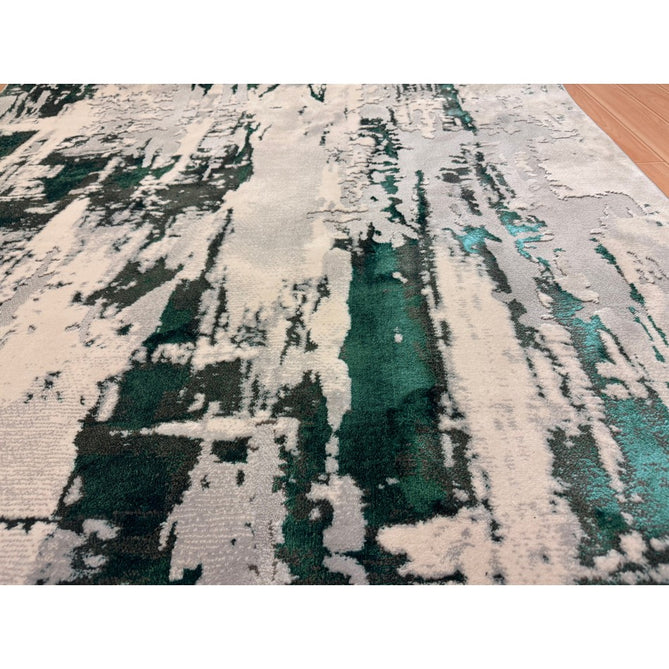 Apollo GR579 Modern Abstract Distressed Metallic Shimmer High-Density Textured Flat Pile Grey/Green/Cream Rug-Think Rugs-Rug Love - The Most Loved Rug Store