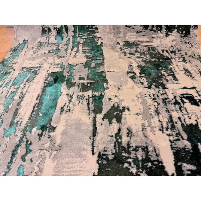 Apollo GR579 Modern Abstract Distressed Metallic Shimmer High-Density Textured Flat Pile Grey/Green/Cream Rug-Think Rugs-Rug Love - The Most Loved Rug Store