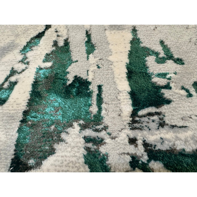 Apollo GR579 Modern Abstract Distressed Metallic Shimmer High-Density Textured Flat Pile Grey/Green/Cream Rug-Think Rugs-Rug Love - The Most Loved Rug Store