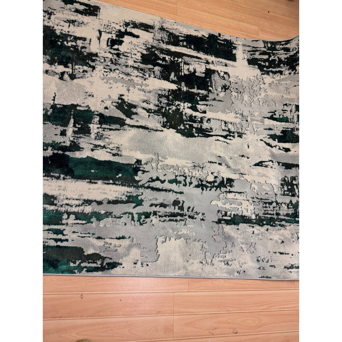 Apollo GR579 Modern Abstract Distressed Metallic Shimmer High-Density Textured Flat Pile Grey/Green/Cream Rug-Think Rugs-Rug Love - The Most Loved Rug Store