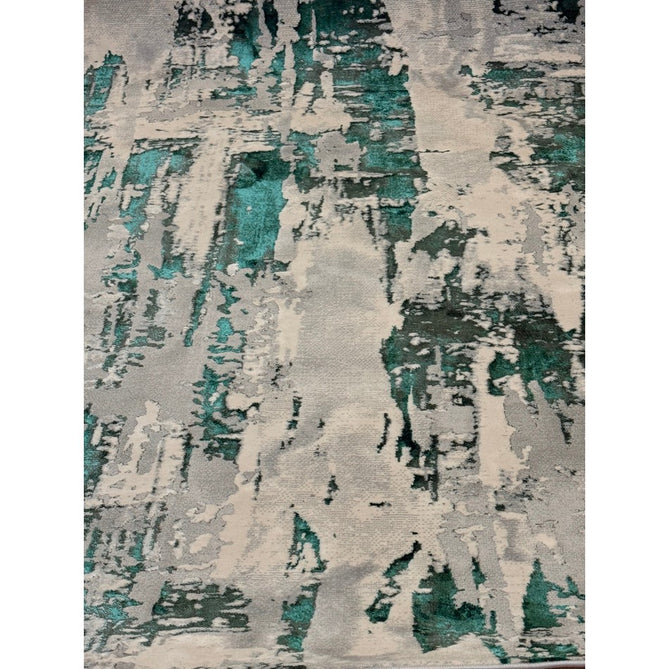 Apollo GR579 Modern Abstract Distressed Metallic Shimmer High-Density Textured Flat Pile Grey/Green/Cream Rug-Think Rugs-Rug Love - The Most Loved Rug Store