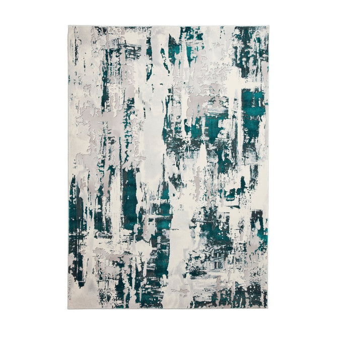 Apollo GR579 Modern Abstract Distressed Metallic Shimmer High-Density Textured Flat Pile Grey/Green/Cream Rug-Think Rugs-Rug Love - The Most Loved Rug Store