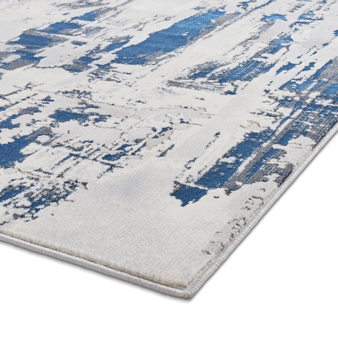 Apollo GR579 Modern Abstract Distressed Metallic Shimmer High-Density Textured Flat Pile Grey/Navy/Cream Rug-Think Rugs-Rug Love - The Most Loved Rug Store