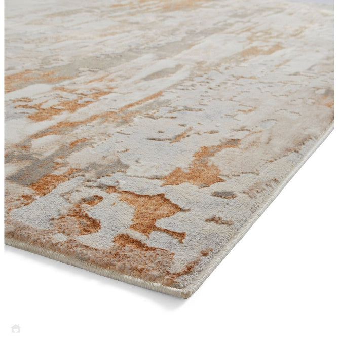 Apollo GR580 Modern Abstract Distressed Metallic Shimmer High-Density Textured Flat Pile Beige/Grey/Bronze/Terra/Brown/Cream Rug-Think Rugs-Rug Love - The Most Loved Rug Store