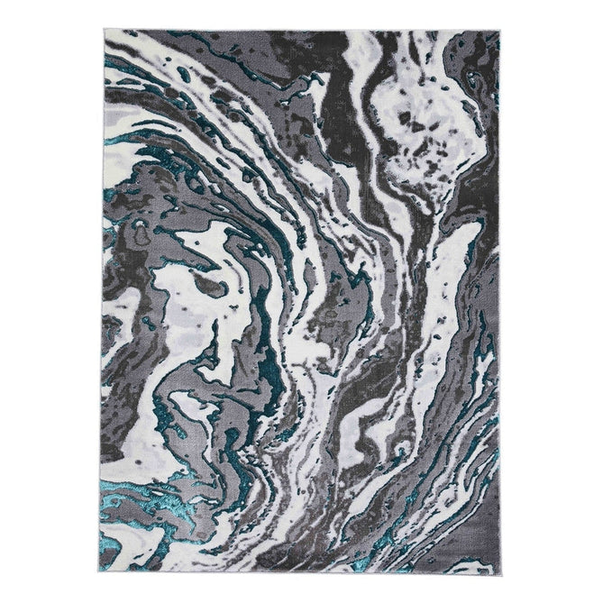 Apollo GR584 Modern Abstract Distressed Marble Metallic Shimmer High-Density Textured Flat Pile Grey/Green/Cream Rug-Think Rugs-Rug Love - The Most Loved Rug Store