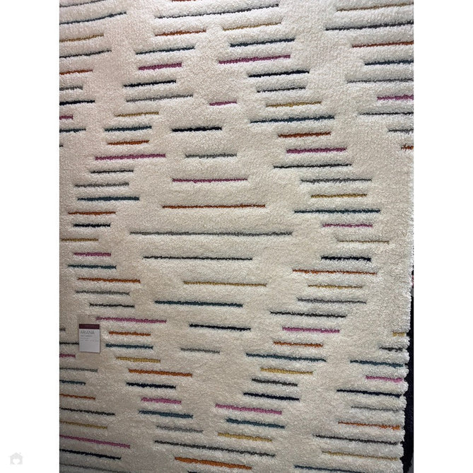 Buy Asiatic Carpets Ariana AR03 Harmony Modern Moroccan Berber Textured Hi-Low Cut+Loop Pile Soft Plush Boho Shaggy Cream/Multicolour Rug Lowest Price | Rug Love