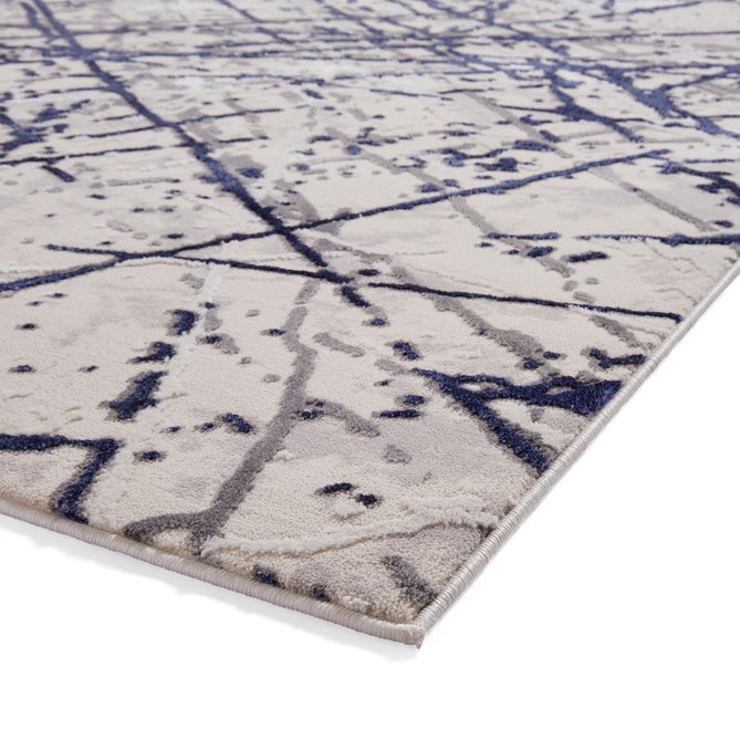 Artemis B8403A Modern Abstract Marble Metallic Shimmer Textured High-Density Soft-Touch Silver/Blue/Cream Rug-Think Rugs-Rug Love - The Most Loved Rug Store