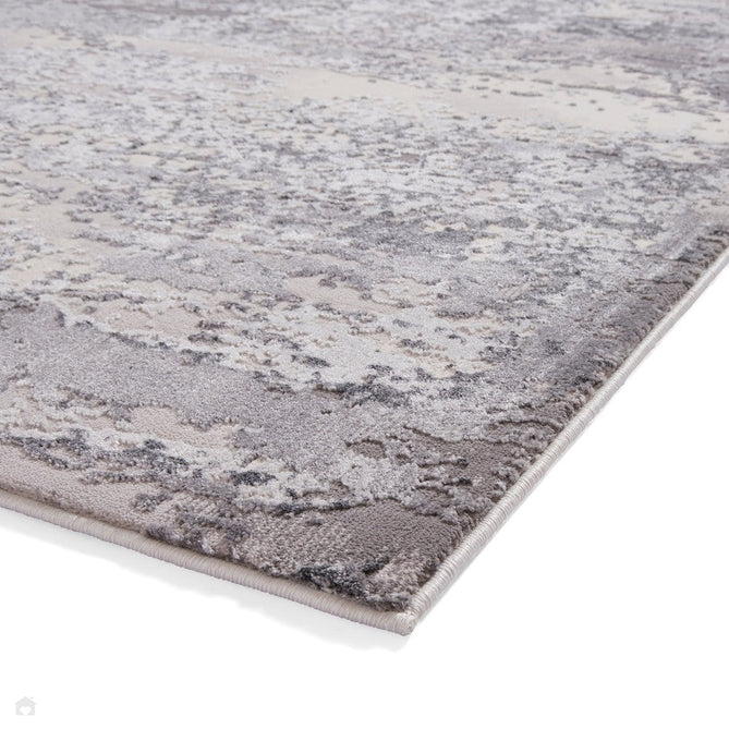 Artemis B9289A Modern Abstract Marbled Metallic Shimmer Textured High-Density Soft-Touch Grey/Silver/Cream Rug-Think Rugs-Rug Love - The Most Loved Rug Store