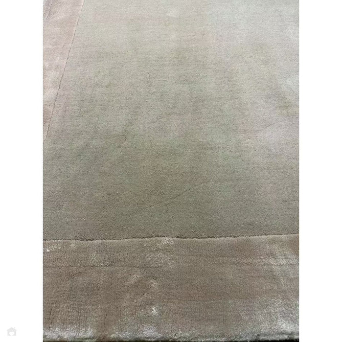 Ascot Modern Plain Hand-Woven Wool Centred Loop Pile Metallic Shimmer Wide Viscose Border Putty/Beige Rug-Asiatic Carpets-Rug Love - The Most Loved Rug Store