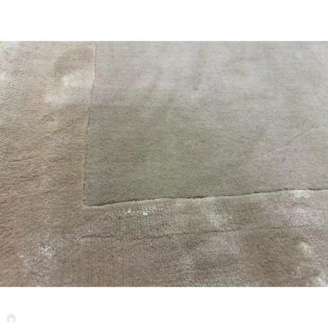 Ascot Modern Plain Hand-Woven Wool Centred Loop Pile Metallic Shimmer Wide Viscose Border Putty/Beige Rug-Asiatic Carpets-Rug Love - The Most Loved Rug Store