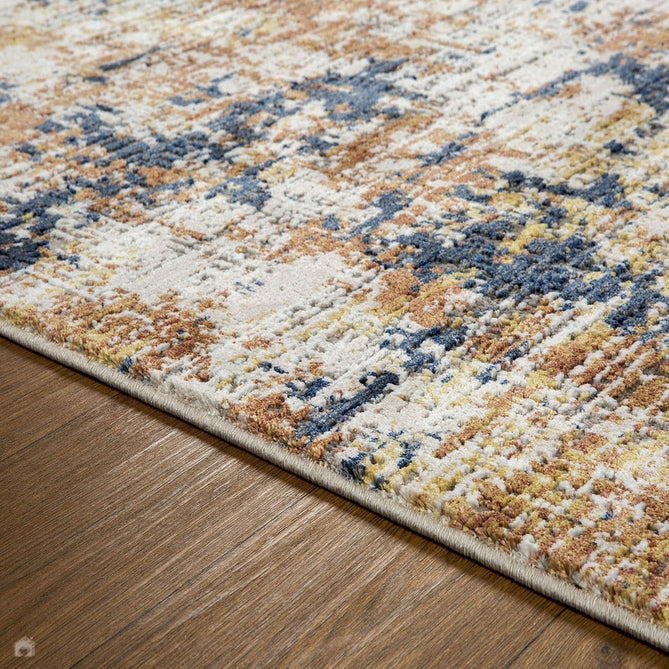 Astro 4153 X Modern Abstract Distressed Soft-Touch Woven Textured Polyester Flatweave Multicolour Rug-Oriental Weavers-Rug Love - The Most Loved Rug Store