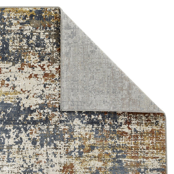 Astro 4153 X Modern Abstract Distressed Soft-Touch Woven Textured Polyester Flatweave Multicolour Rug-Oriental Weavers-Rug Love - The Most Loved Rug Store