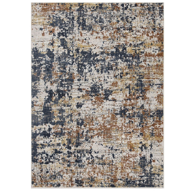 Astro 4153 X Modern Abstract Distressed Soft-Touch Woven Textured Polyester Flatweave Multicolour Rug-Oriental Weavers-Rug Love - The Most Loved Rug Store