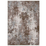 Astro 5090 S Modern Abstract Distressed Soft-Touch Woven Textured Polyester Low Profile Short Pile Cream/Pink/Grey Rug