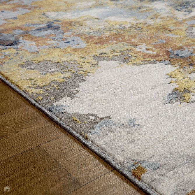 Astro 530 V Modern Abstract Distressed Soft-Touch Woven Textured Polyester Flatweave Multicolour Rug-Oriental Weavers-Rug Love - The Most Loved Rug Store